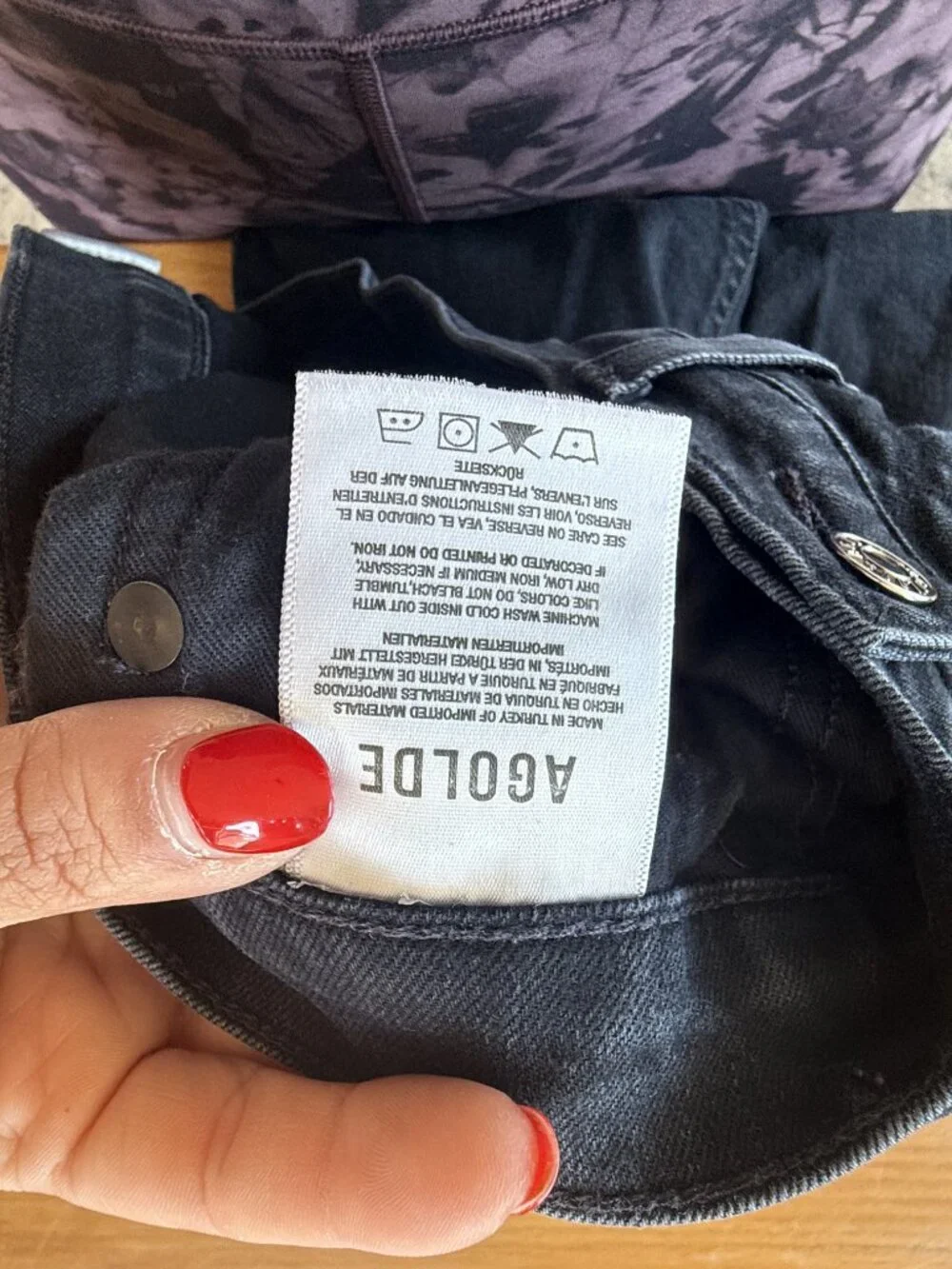 AGOLDE Black High-Rise Skinny Jeans Size 27